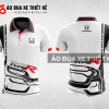 Mẫu áo đồng phục đội đua xe polo có cổ Honda màu trắng thiết kế ADXPL38
