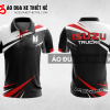 Mẫu áo đồng phục đội đua xe polo có cổ ISUZU màu đen thiết kế ADXPL26