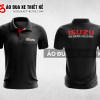 Mẫu áo đồng phục đội đua xe polo có cổ Isuzu màu đen thiết kế ADXPL70
