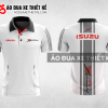 Mẫu áo đồng phục đội đua xe polo có cổ Isuzu màu trắng thiết kế ADXPL78
