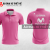 Mẫu áo đồng phục đội đua xe polo có cổ Yamaha màu hồng thiết kế ADXPL79